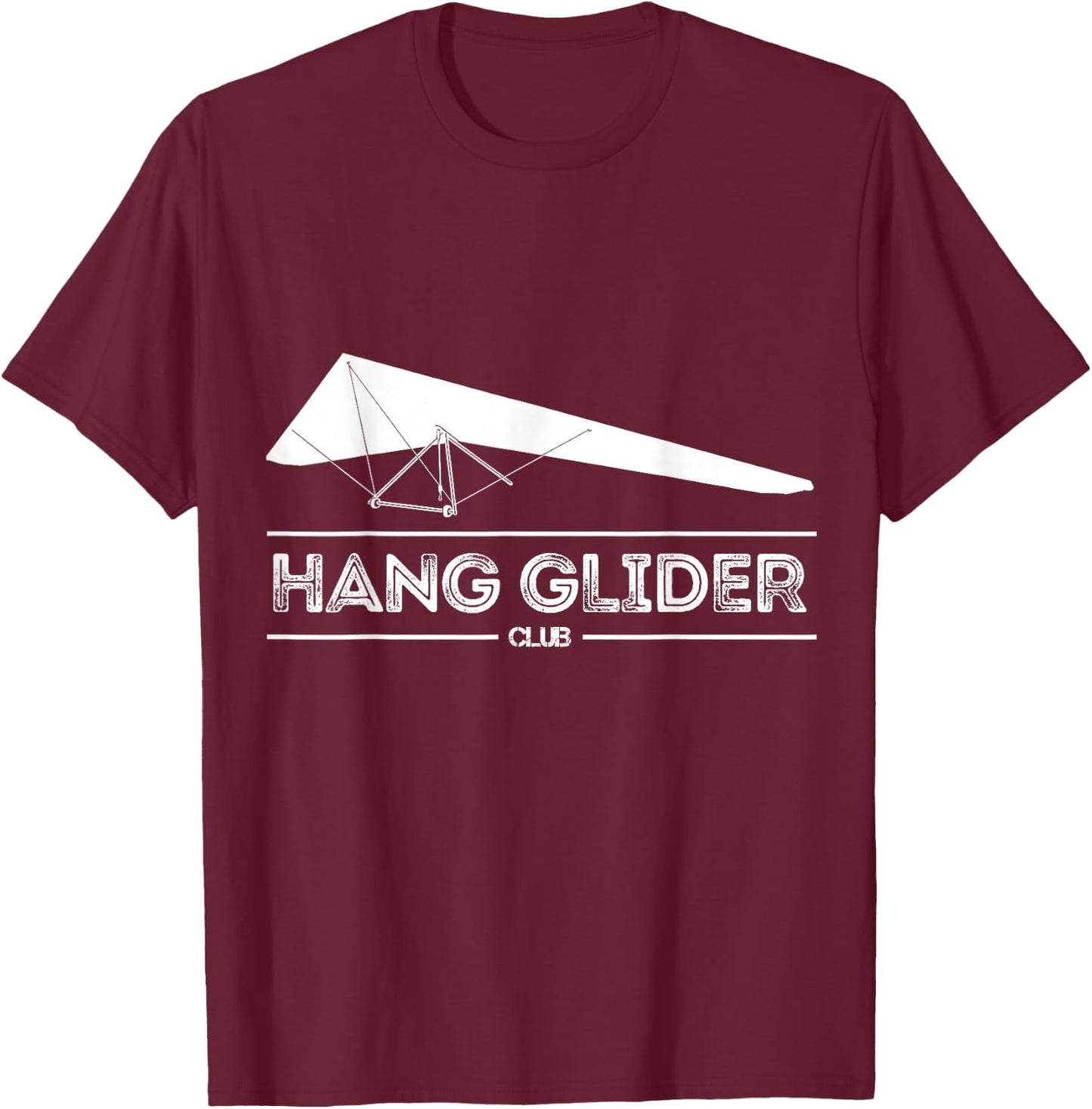 Hang Glider Lover Hang Gliding Club Funny T-Shirt - T-Shirt | Maroon