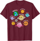SLP System Planets Speech Language Pathologist Outer Space T-Shirt - T-Shirt | Maroon