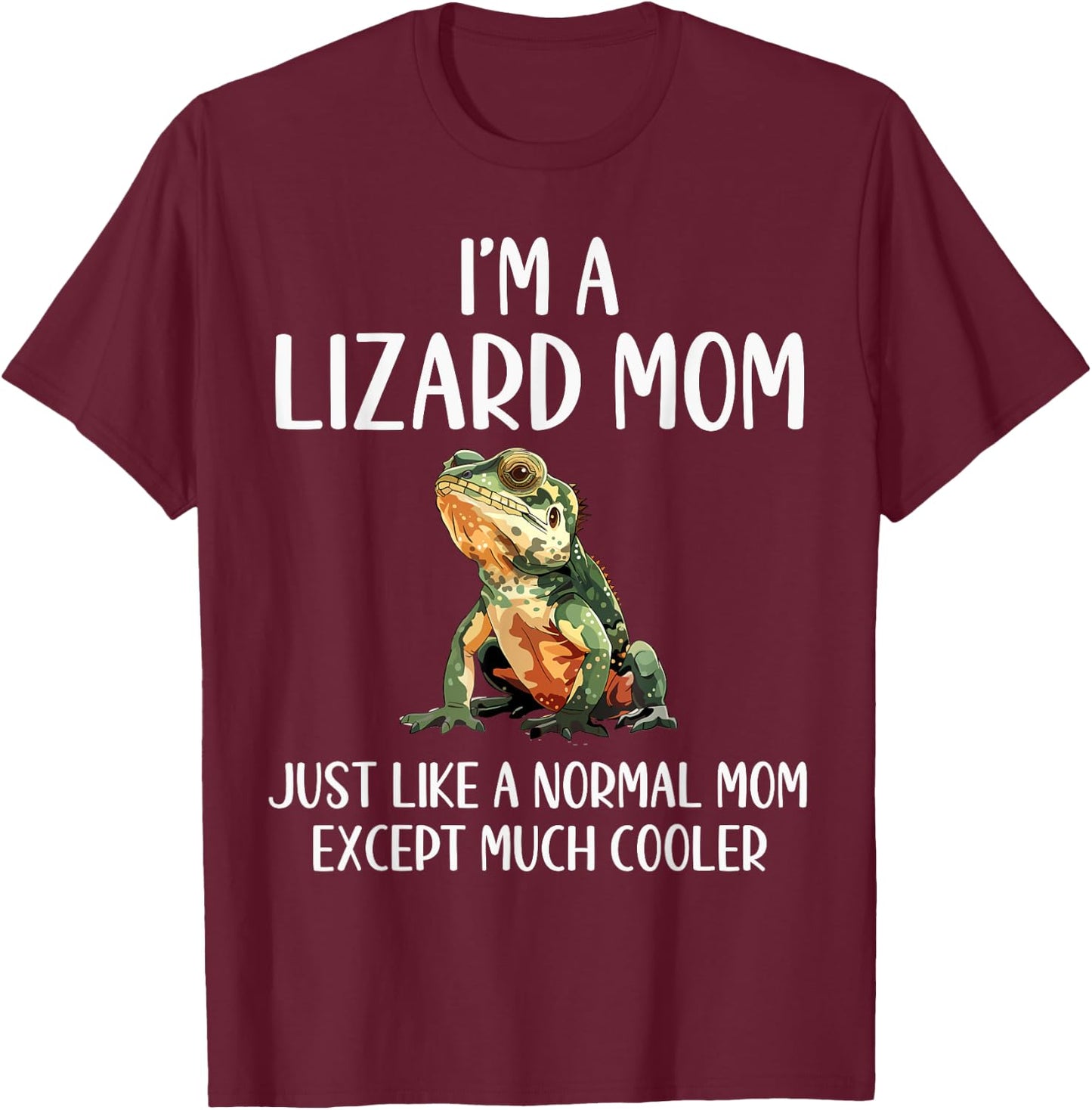 Lizard Mom Definition Funny Lizard Animals Lover Mothers Day T-Shirt - T-Shirt | Maroon