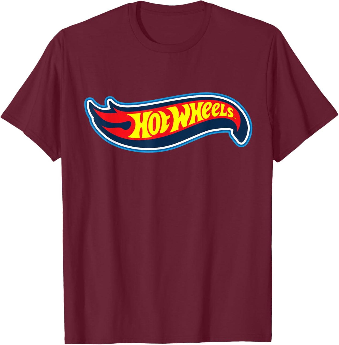 Hot Wheels Classic Bold Logo T-Shirt - T-Shirt | Maroon
