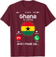 Ghana calls the flag of Ghana African Roots Pride Vintage T-Shirt - T-Shirt | Maroon