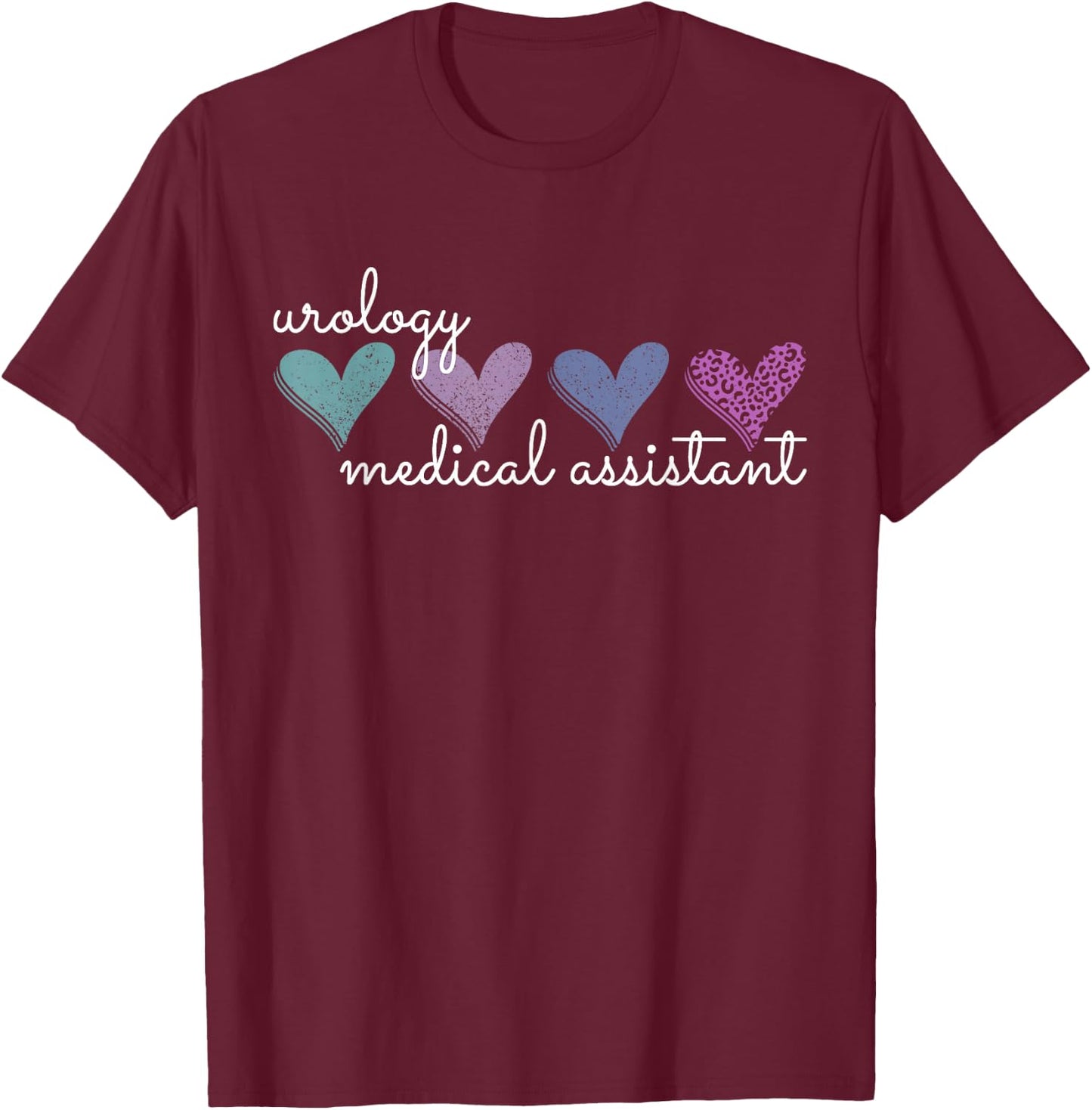 Urology Medical Assistant Nephrology Nurse Practitioner T-Shirt - T-Shirt | Maroon
