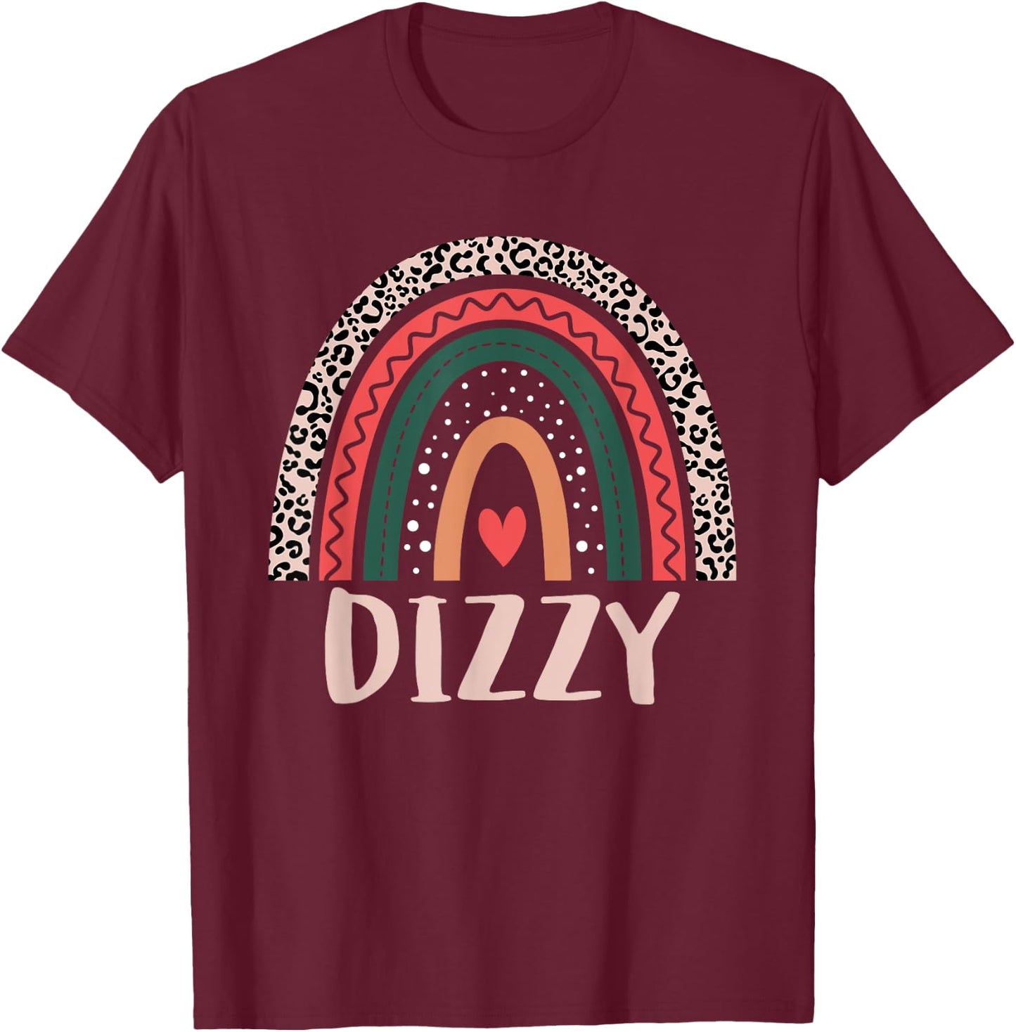 Dizzy Rainbow Grandpa Grandfather Fathers Day Dizzy T-Shirt - T-Shirt | Maroon
