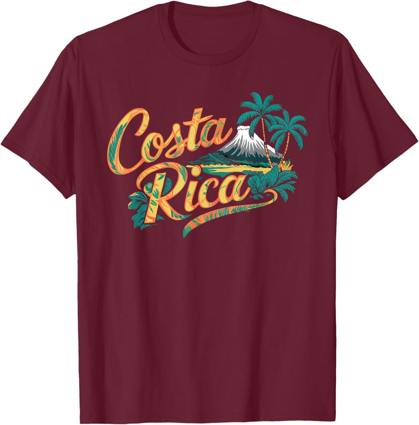 Costa Rica Souvenir Costa Rica T-Shirt - T-Shirt | Maroon