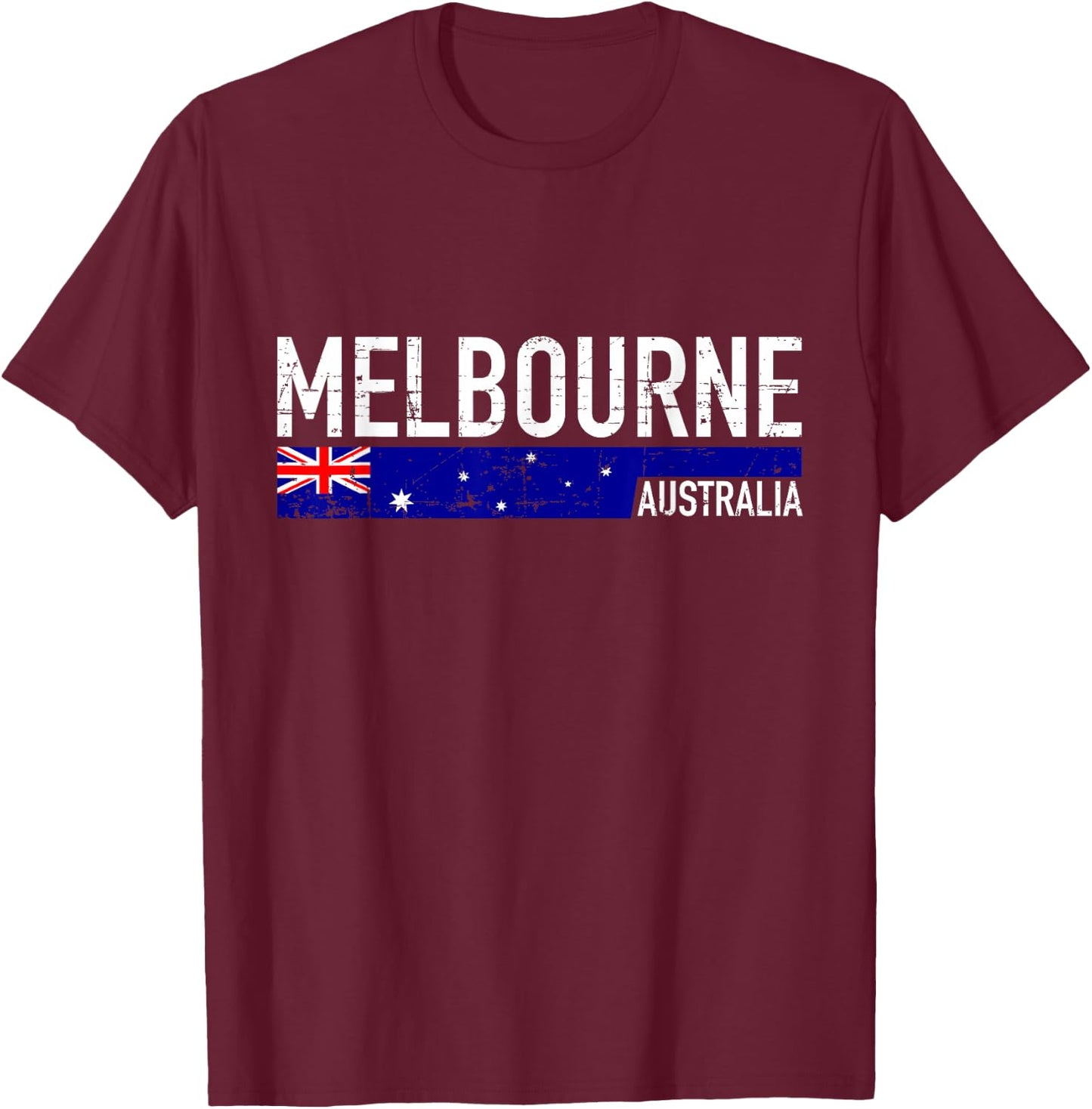 Melbourne Australia T-Shirt - T-Shirt | Maroon