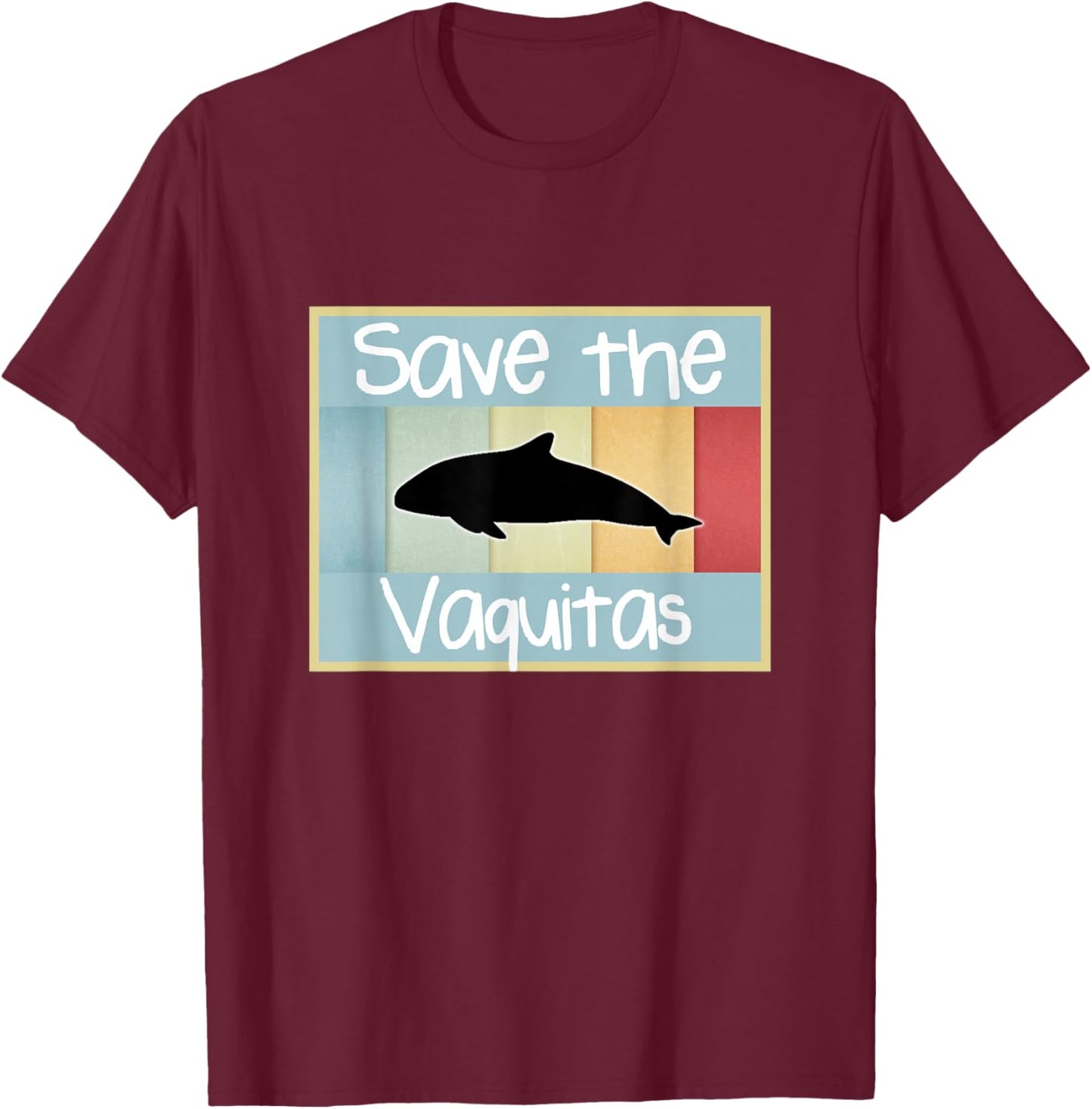 Save the Vaquitas shirt vintage kids style T-Shirt - T-Shirt | Maroon