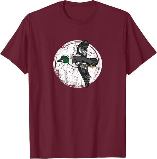 Goldeneye Duck Shirt Duck Hunting Golden Eye T-Shirt - T-Shirt | Maroon