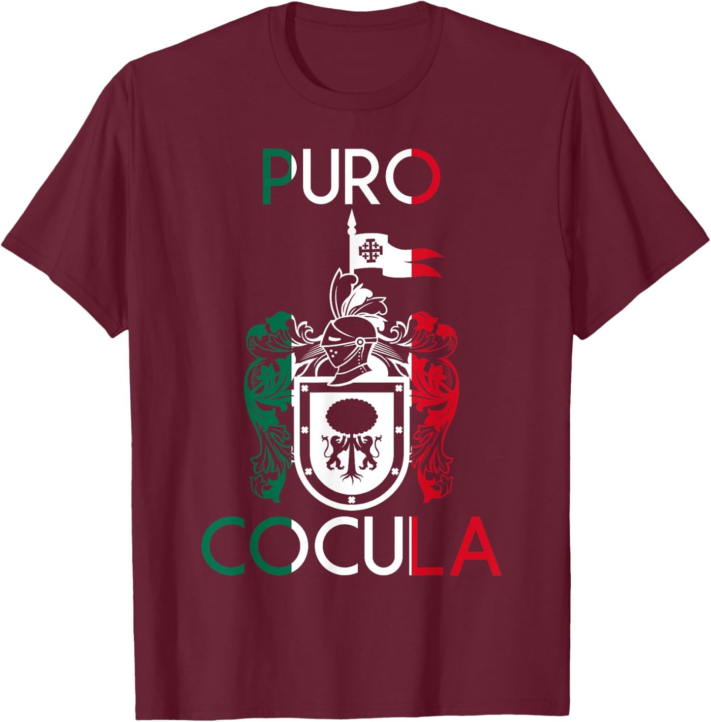 Cocula Jalisco Estado De Mexico Escudo Eagle Aguila T-Shirt - T-Shirt | Maroon