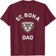 St. Bonaventure University Bonnies Arched Dad T-Shirt - T-Shirt | Maroon