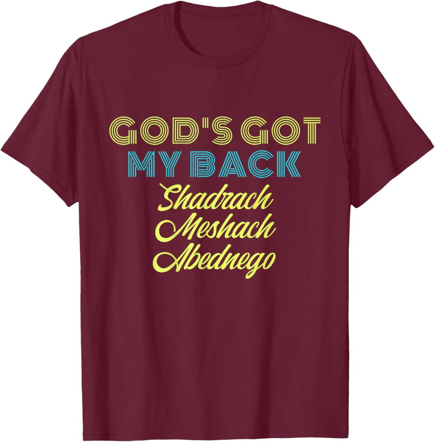 God's Got My Back Brandon Lake That's Who I Praise Tour T-Shirt - T-Shirt | Maroon