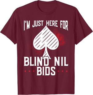 Spades Funny Graphic Design for Spades Game Player T-Shirt - T-Shirt | Maroon