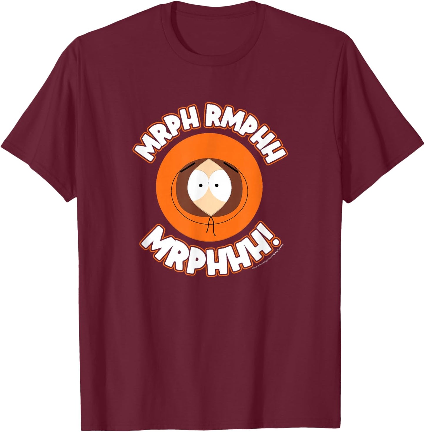 South Park - Kenny Mrph Rmphh T-Shirt - T-Shirt | Maroon