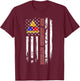 2nd Armored Division American Flag Military Veteran Day Papa T-Shirt - T-Shirt | Maroon