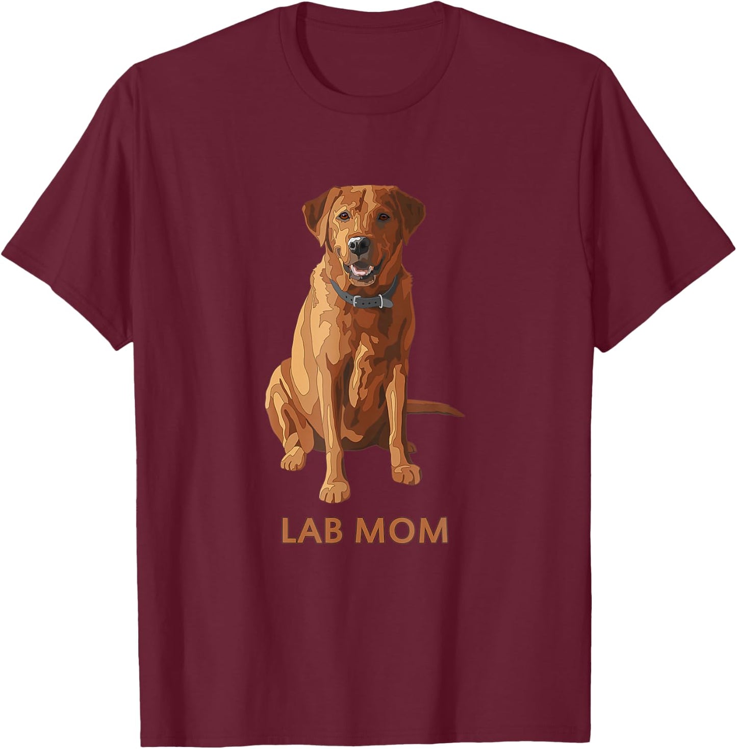 Lab Mom Fox Red Labrador Retriever Dog Lover Gift Women T-Shirt - T-Shirt | Maroon