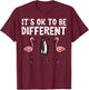 Penguin Its Okay To Be Different Flamingo Men Women Kids T-Shirt - T-Shirt | Maroon
