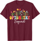 Floral Optometry Squad Optometrist T-Shirt - T-Shirt | Maroon