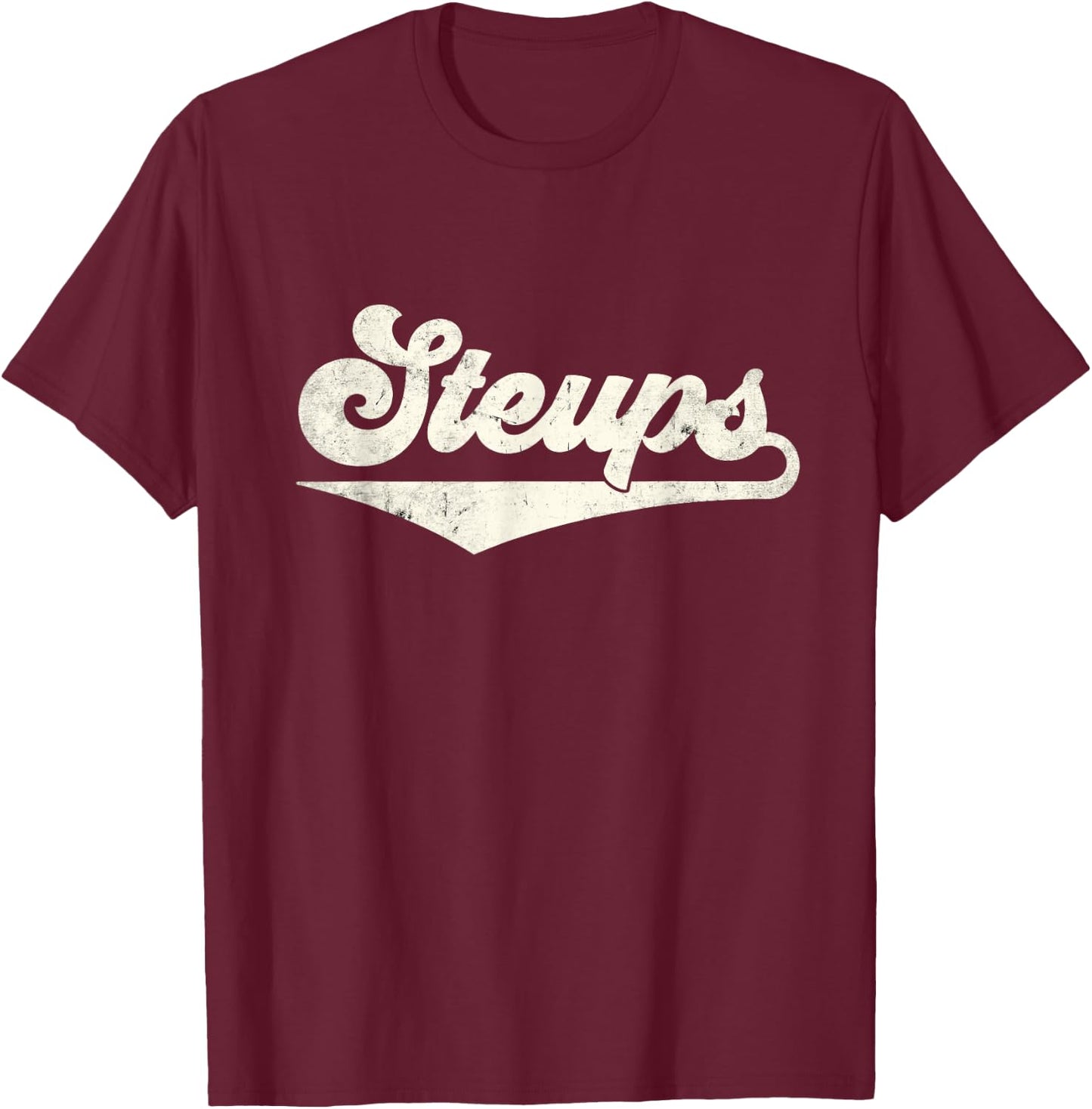 Steups Trinidad and Tobago Funny Pride Flag Retro style T-Shirt - T-Shirt | Maroon