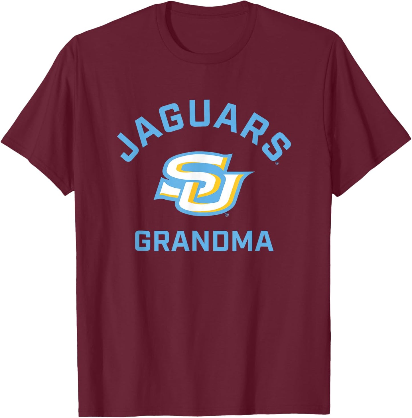 Southern University Jaguars Arched Grandma T-Shirt - T-Shirt | Maroon
