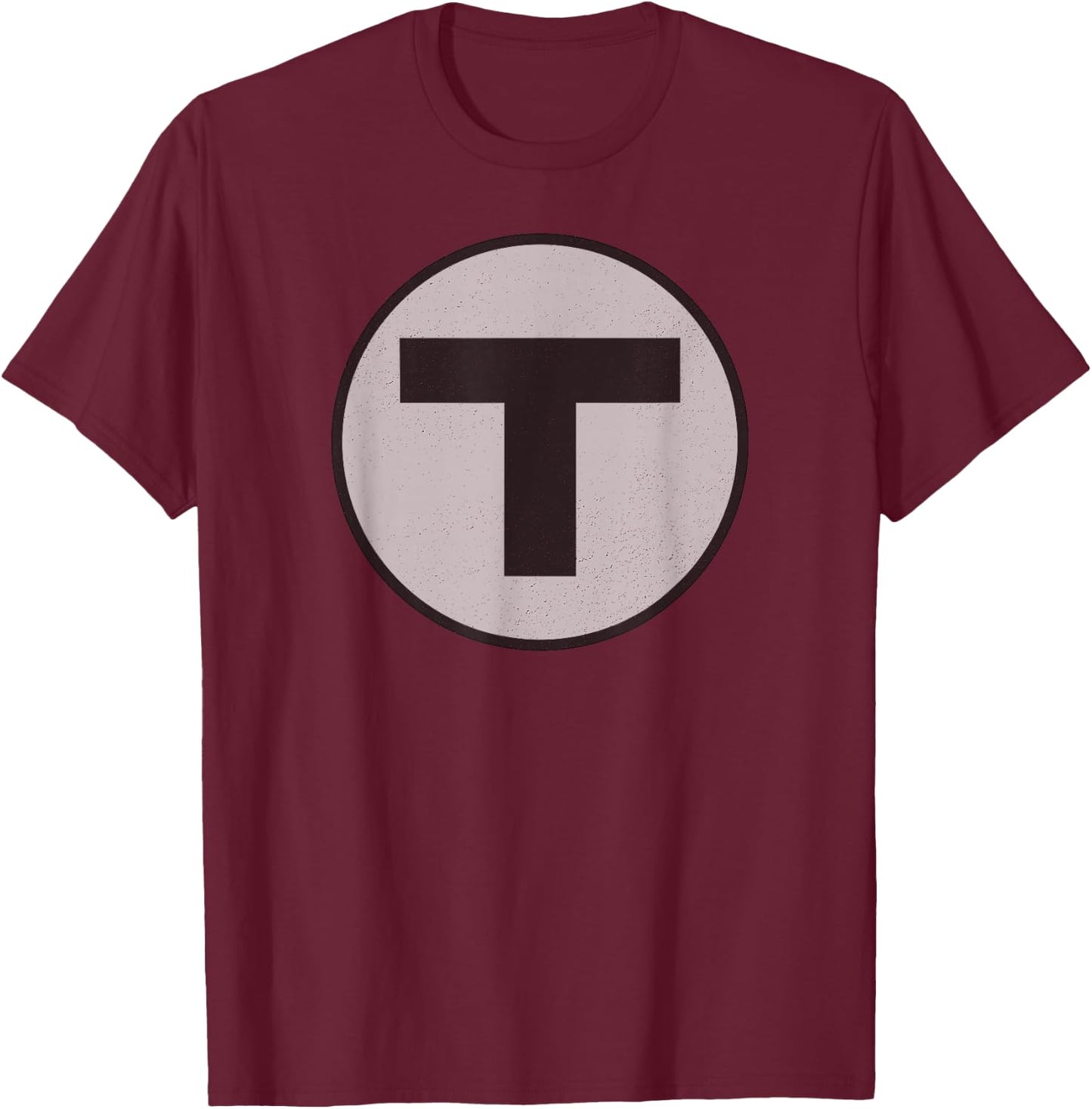 Boston T Vintage MBTA Train T-Shirt - T-Shirt | Maroon