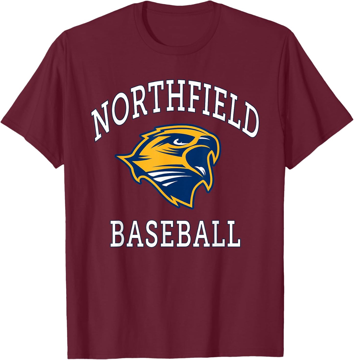 Northfield High School Nighthawks Baseball T-Shirt - T-Shirt | Maroon