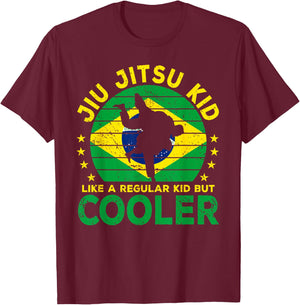 Jiu Jitsu Kid Martial Art Funny Brazilian Jiu-Jitsu T-Shirt - T-Shirt | Maroon