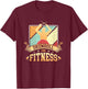 Cardio Drumming Gym Exercise Funny Fitness Class Workout T-Shirt - T-Shirt | Maroon