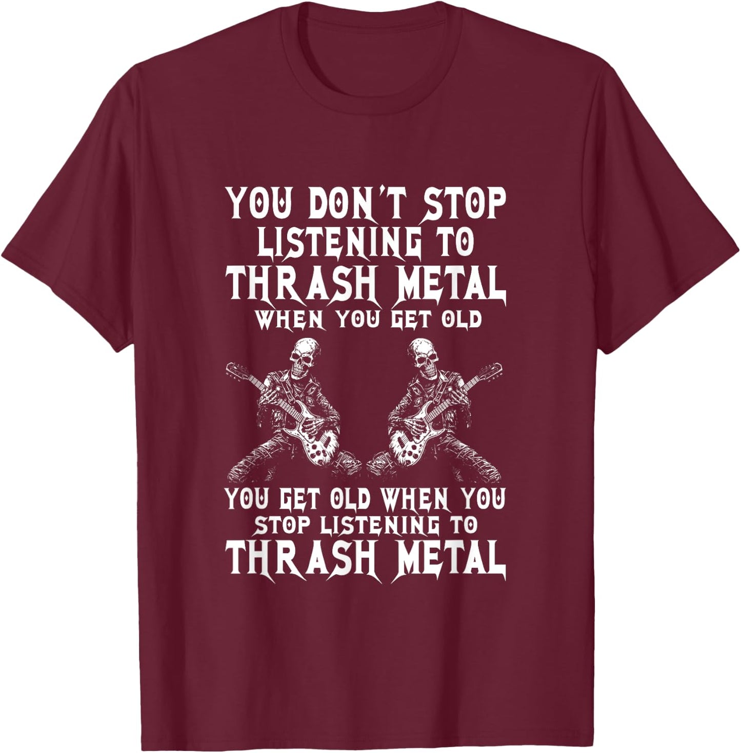 Thrash Metal Concert Music Genre Band Thrash Metal T-Shirt - T-Shirt | Maroon