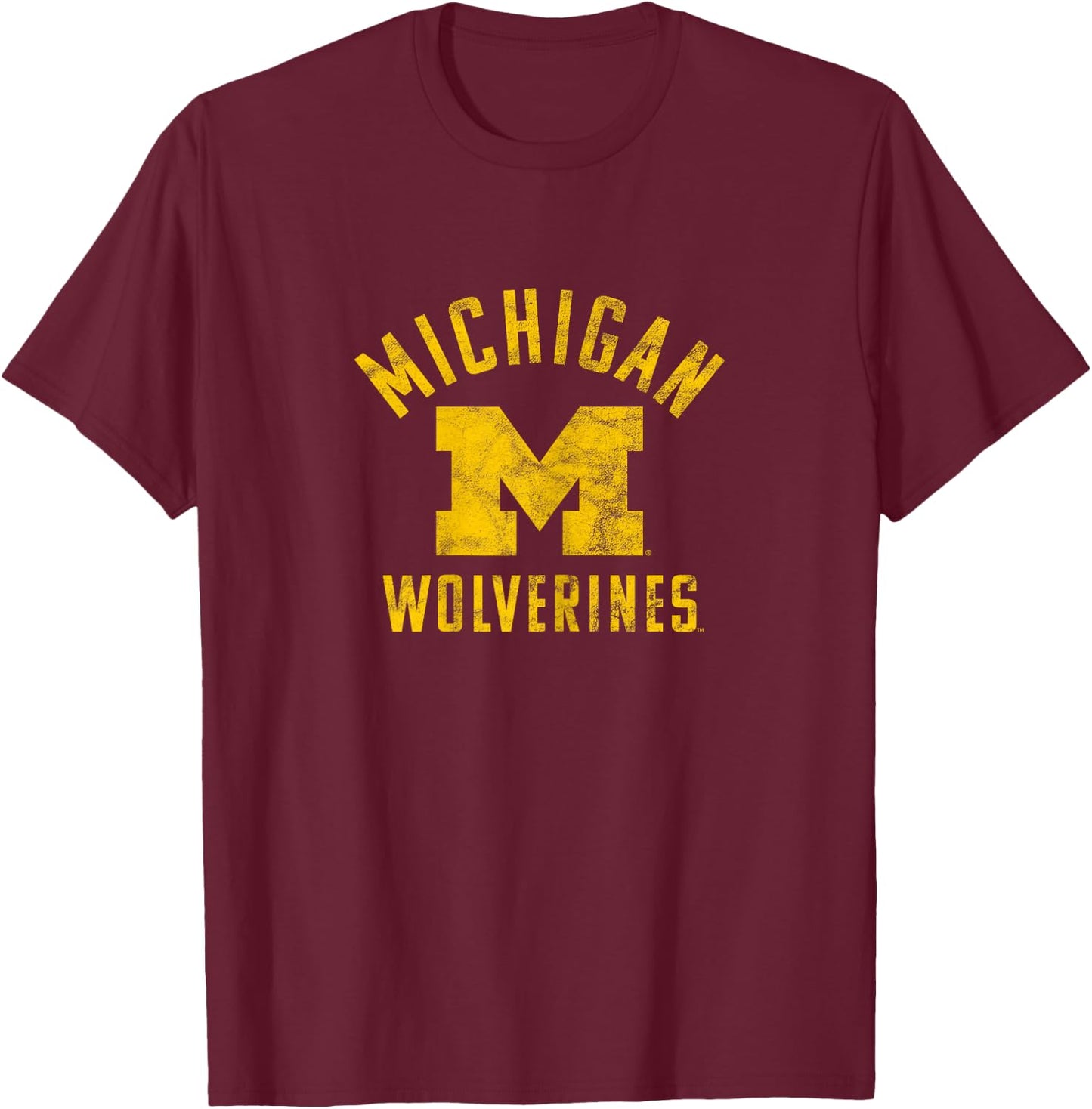 University of Michigan Wolverines U of M Large T-Shirt - T-Shirt | Maroon