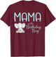 Mama of the Birthday Girl Matching Elephant Party T-Shirt - T-Shirt | Maroon