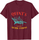 Quint’s Shark est. 1975 Fishing Funny Retro Fishing T-Shirt - T-Shirt | Maroon