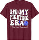 Disco Ball In My Fighting Era Groovy Colon Cancer Awareness T-Shirt - T-Shirt | Maroon