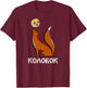 Kolobok Fox Russian Fairy Tale Multiki USSR Russia T-Shirt - T-Shirt | Maroon