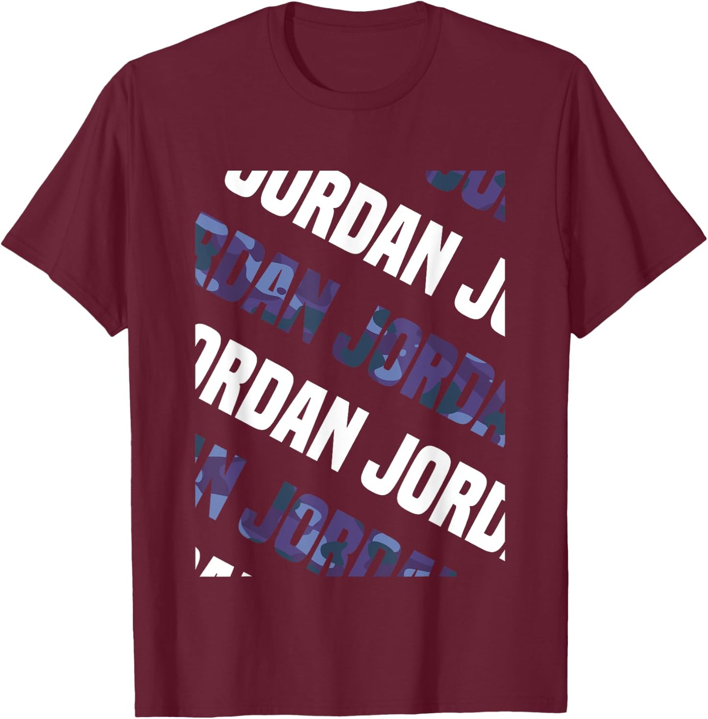 Jordan Camo Pattern Purple Camouflage T-Shirt - T-Shirt | Maroon