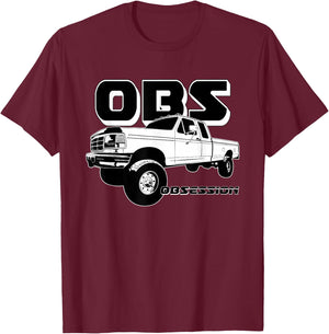 OBS 90s Extended Cab Pickup Truck T-Shirt - T-Shirt | Maroon