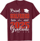 Proud Girlfriend of a class of 2025 graduate for graduation T-Shirt - T-Shirt | Maroon