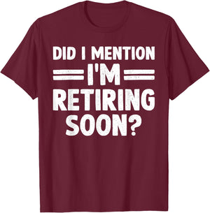 Unique Retirement Art Women Grandma Grandpa Retired T-Shirt - T-Shirt | Maroon