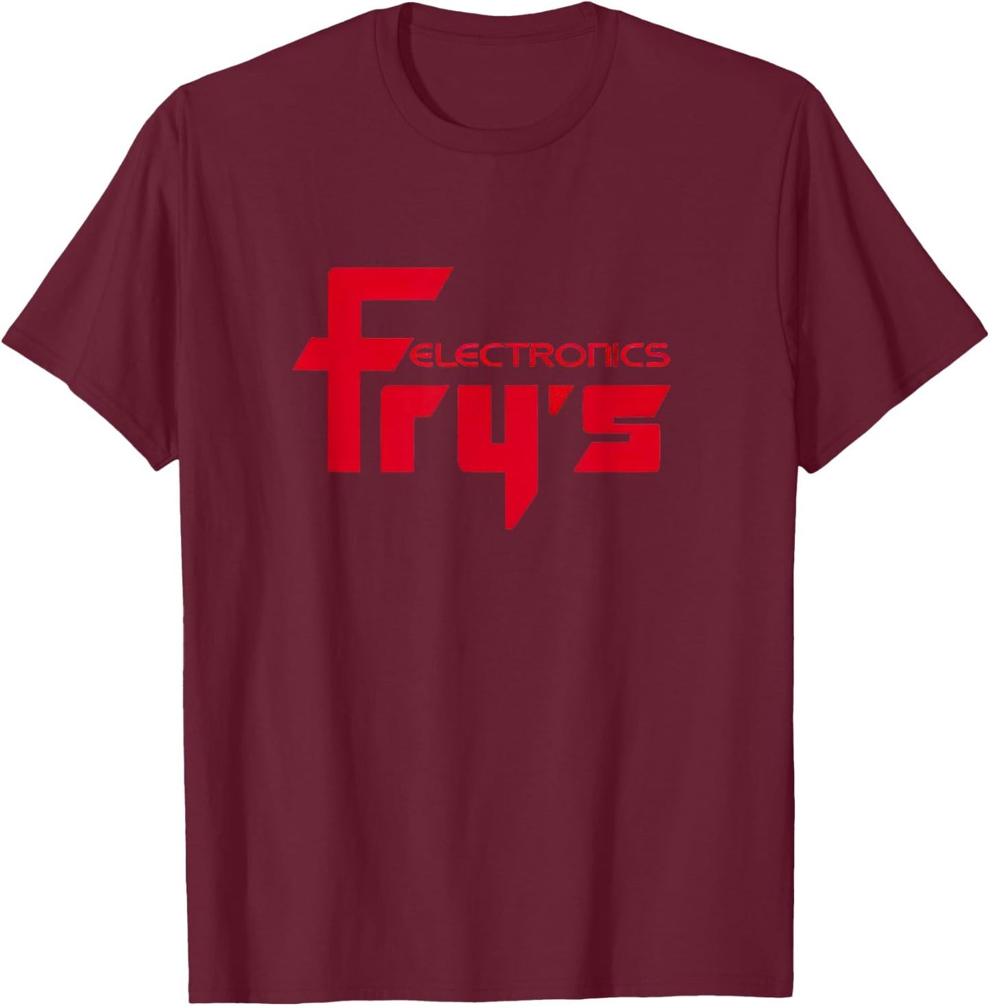 Fry's Electronics Nostalgic Retro Vintage T-Shirt - T-Shirt | Maroon