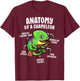 Anatomy Of A Chameleon Funny Reptile Lover Pet Lizard T-Shirt - T-Shirt | Maroon