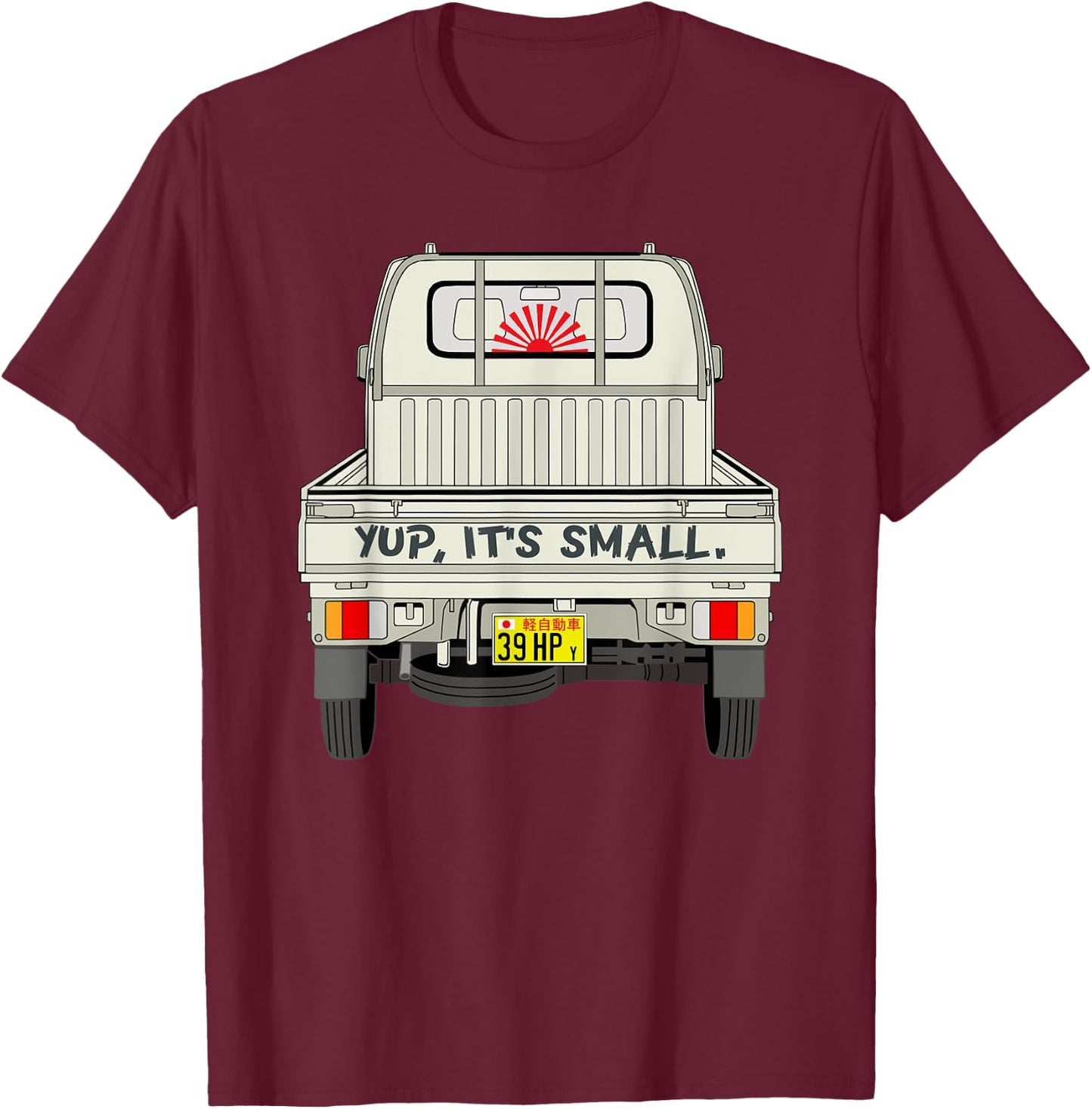 Japan Mini Truck Kei CarCab Over Compact 4wd Off Road Truck T-Shirt - T-Shirt | Maroon