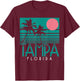 Tampa Florida FL Palm Trees Surf Vintage Retro T-Shirt - T-Shirt | Maroon