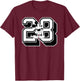 Mickey Mouse #28 T-Shirt - T-Shirt | Maroon
