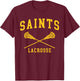 Siena College Saints Lacrosse T-Shirt - T-Shirt | Maroon