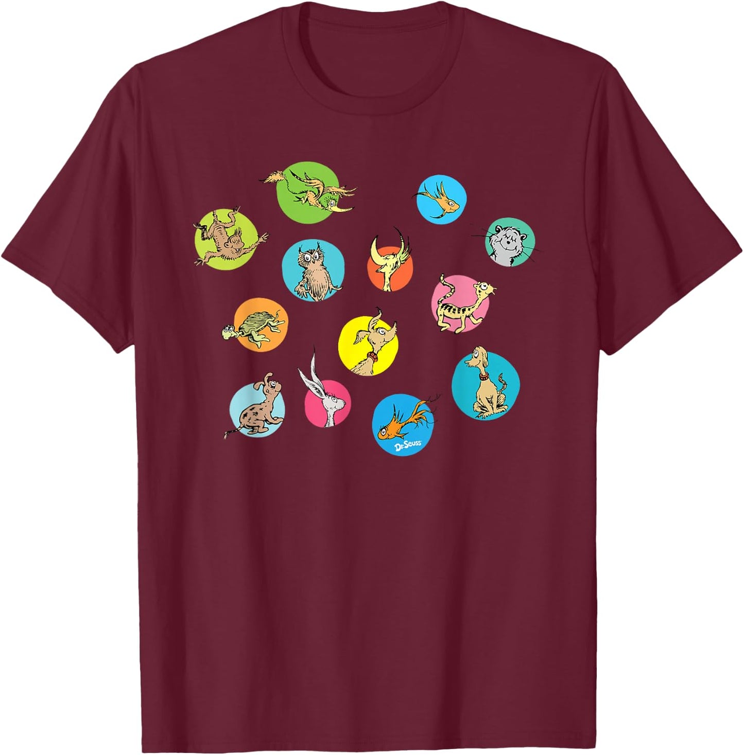 Dr. Seuss Pet Polka T-Shirt - T-Shirt | Maroon