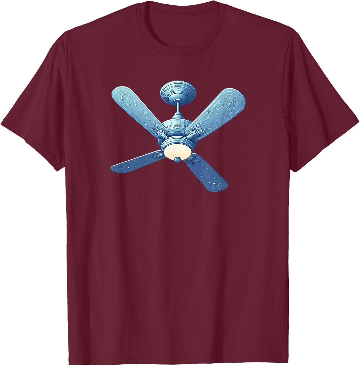 Ceiling Fan T-Shirt - T-Shirt | Maroon