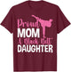 TKD Karate Judo Proud Mom of a Black Belt Daughter T-Shirt - T-Shirt | Maroon