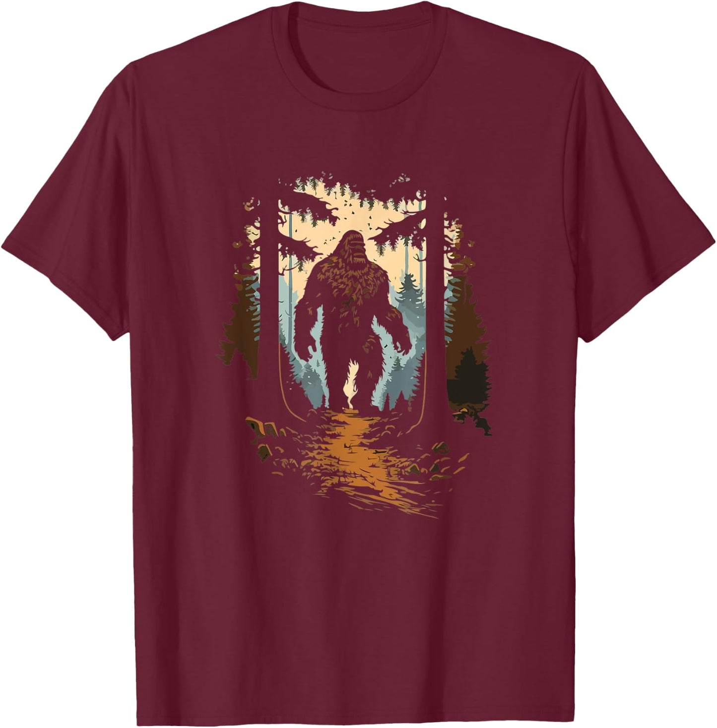 Bigfoot T-Shirt - T-Shirt | Maroon