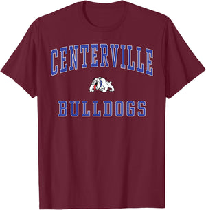 Centerville High School Bulldogs T-Shirt - T-Shirt | Maroon