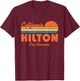 Steve Hilton for Governor of California 2026 Retro Sunset T-Shirt - T-Shirt | Maroon