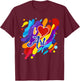 Cool I Love Art Teacher Artist Gift Supplies Men Women Kids T-Shirt - T-Shirt | Maroon