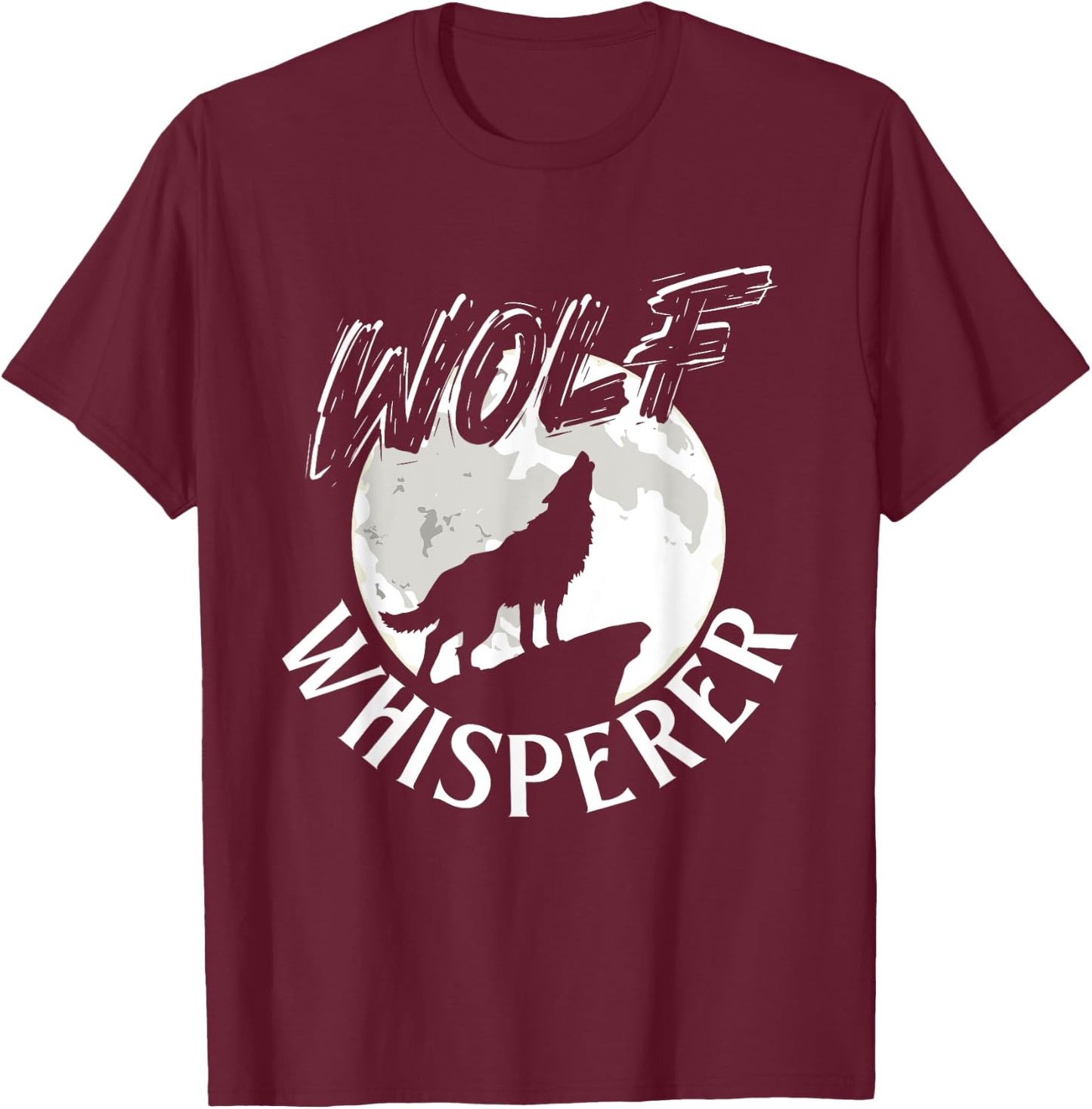 Wolf Whisperer - Wolf Lover Wildlife Animal Outdoor Fan T-Shirt - T-Shirt | Maroon